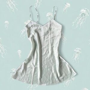 Etam Mint green Satin Slip dress